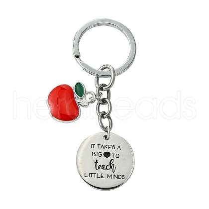 Stainless Steel & Alloy Enamel Keychain KEYC-YW00077-1