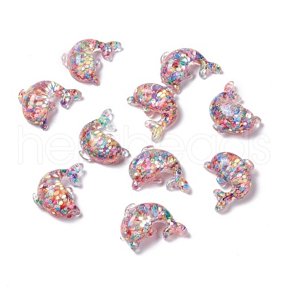 Transparent Resin Cabochons RESI-I039-11-1