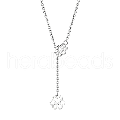 Stainless Steel Lariat Necklaces PX8402-2-1