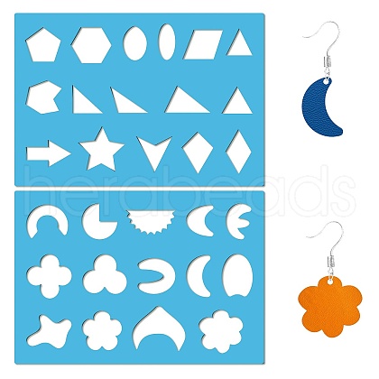 Acrylic Earring Handwork Template DIY-WH0359-087-1