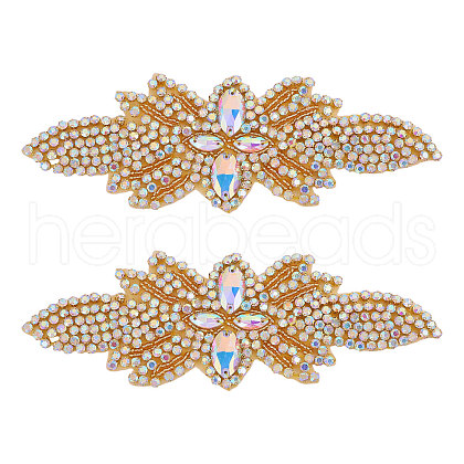 Flower Glass Hotfix Rhinestone FIND-WH0148-265A-01-1