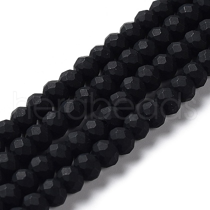 Glass Beads Strands EGLA-A034-P8mm-MD18-1