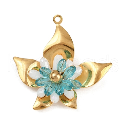 304 Stainless Steel Pendants STAS-R170-05G-02-1