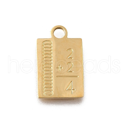 304 Stainless Steel Pendants STAS-F318-09A-G-1