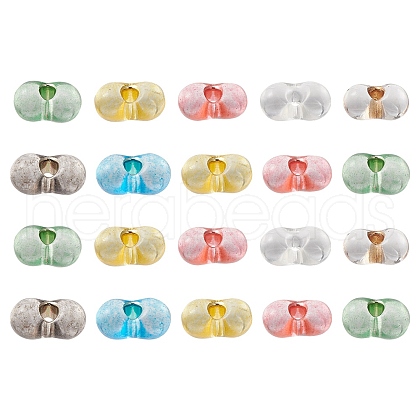 Czech Lampwork Beads/Gold Inlay Color LAMP-YW0001-09-1