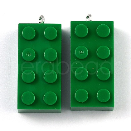 Opaque Acrylic Pendants MACR-B0001-02L-1