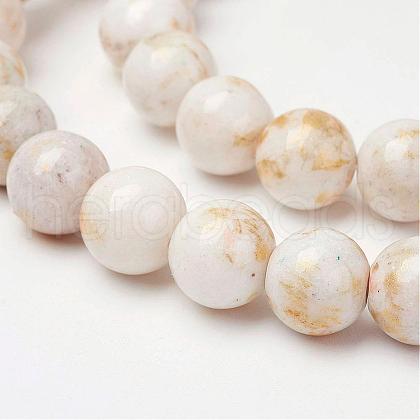 Natural Mashan Jade Beads Strands G-P232-01-F-12mm-1