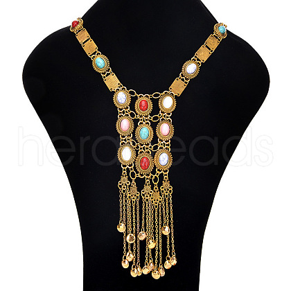Alloy Resin Pendant Necklaces for Women FS-WG4C0A8-01-1