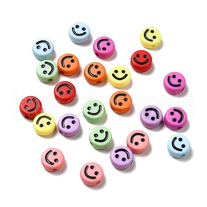 Opaque Acrylic Beads MACR-E012-01-M03-1
