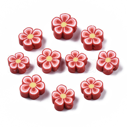 Handmade Polymer Clay Beads CLAY-S096-006E-1