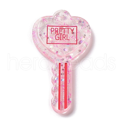 Acylic Pendant with Glitter Powder X1-OACR-H035-01F-1