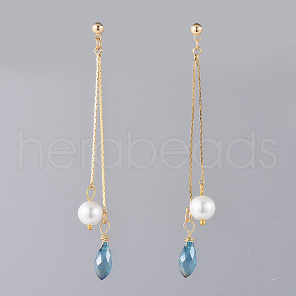 Long Chain Earrings EJEW-JE03691-01-1