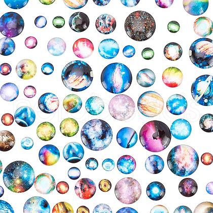  80Pcs  Glass Cabochons AJEW-PH0002-66-1