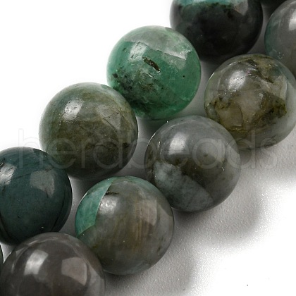 Natural Emerald Beads Strands G-A219-A02-03-1