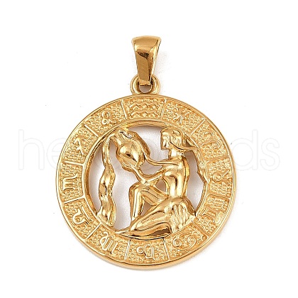 304 Stainless Steel Pendants STAS-C131-03G-08-1