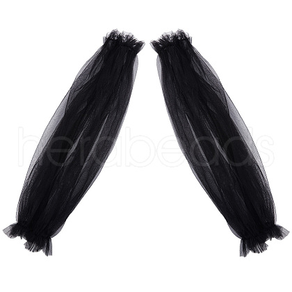 Polyester Lace Arm Sleeves AJEW-WH20001-38B-02-1