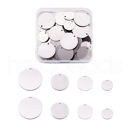 Yilisi Stainless Steel Blank Stapmping Tag Pendants STAS-YS0001-01P-1