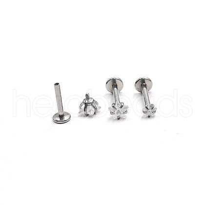Stainless Steel Threadless Labrets WG64015-25-1