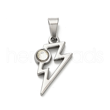 304 Stainless Steel Pendants STAS-Q343-03B-P-1