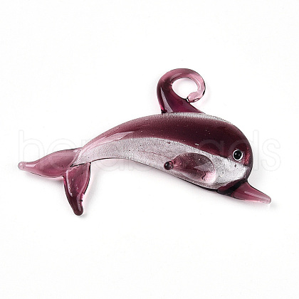 Handmade Lampwork Big Pendants LAMP-T023-10D-1