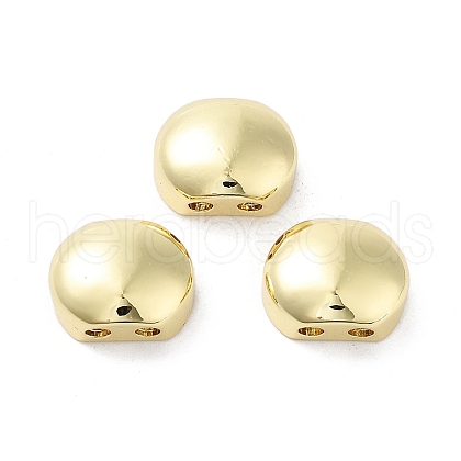Oval Brass Beads KK-E102-25G-01-1