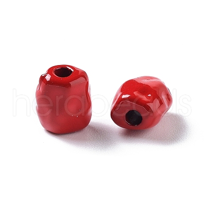 Spray Painted Alloy Bead PALLOY-H134-40-1