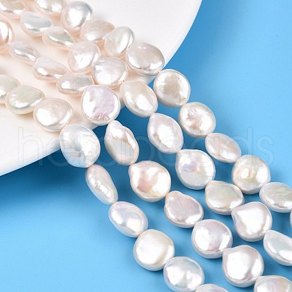 Natural Keshi Pearl Beads Strands PEAR-S018-02I-1