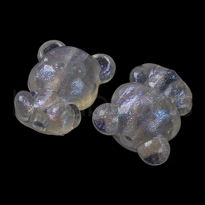 Luminous Transparent Acrylic Beads OACR-G033-06D-01-1