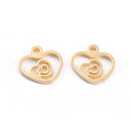 Valentine's Day 304 Stainless Steel Charms STAS-I151-31G-1