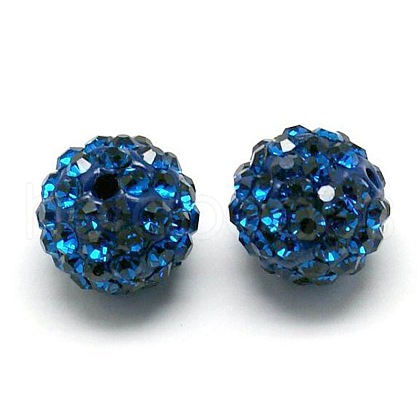 Polymer Clay Rhinestone Beads RB-H258-HD10mm-243-1