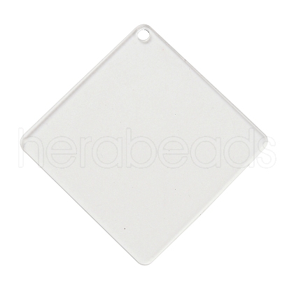 Transparent Acrylic Blank Pendants TACR-Z003-01B-1