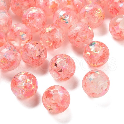 Transparent Resin with Paillette Beads RESI-G110-01G-1