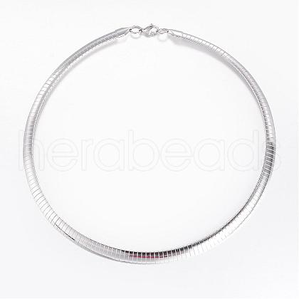 304 Stainless Steel Necklaces NJEW-D274-04P-1