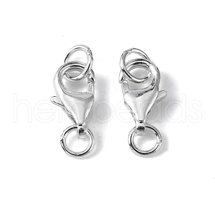 925 Sterling Silver Lobster Claw Clasps STER-I010-10mm-1
