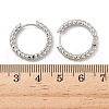 Brass Hoop Earrings EJEW-D320-22P-5