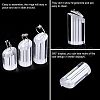Acrylic Jewelry Finger Ring Displays Stand Set RDIS-WH0006-15B-5