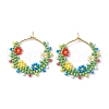 Brass Hoop Earring EJEW-MZ00197-1