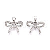Brass Micro Pave Cubic Zirconia Pendants KK-N264-04P-1