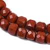Natural Red Jasper Beads Strands G-H078-C34-6mm-4