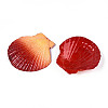 Spray Painted Natural Scallop Shell Big Pendants SSHEL-T017-14D-2