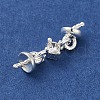 Brass Micro Pave Cubic Zirconia Peg Bails KK-K371-19P-2