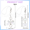 Globleland 2Pcs 2 Styles Alloy and Acrylic Mobile Straps AJEW-GL0002-68-2