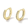 Brass Pave Cubic Zirconia Hoop Earrings for Women EJEW-L269-122G-2