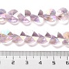 Electroplate Glass Beads Strands EGLA-B004-01A-AB09-4