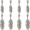 CHGCRAFT 8Pcs 2 Size Alloy Cord Ends FIND-CA0003-70-1
