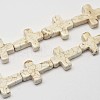 Cross Natural Magnesite Beads Strands G-M138-01-1