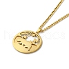 304 Stainless Steel Double Layer Pendant Necklaces NJEW-D047-05G-2