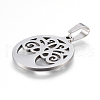 304 Stainless Steel Pendants STAS-I086-03P-03-2