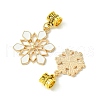 Christmas Alloy Enamel European Dangle Charms PALLOY-FS00013-2
