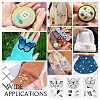 20 Patterns Non-woven Fabrics Water-soluble Embroidery Aid Drawing Sketch DIY-TAC0100-009-18